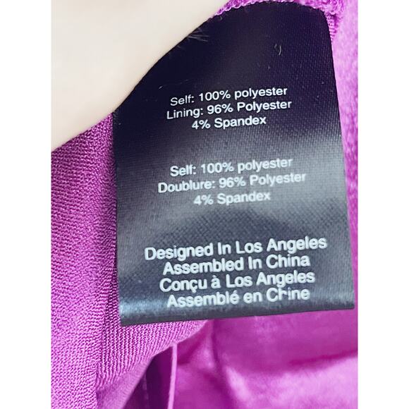 FOR LOVE & LEMONS NWT Bowie Cutout Metallic Dress Purple Size S - Picture 10 of 11